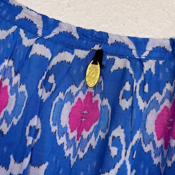 Ruby Yaya Top Womens Small Floral Rhinestone Tassel Resort Art to Wear Boho S - Picture 8 of 12